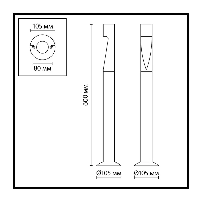 7206/5GL NATURE ODL27 Ландшафтный светильник IP65 LED 5W 180° 3000K 85-265V FRANKIE 3