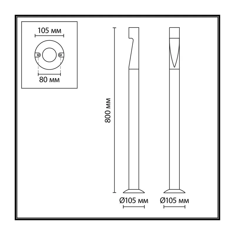 7206/5GLA NATURE ODL27 Ландшафтный светильник IP65 LED 5W 180° 3000K 85-265V FRANKIE 2