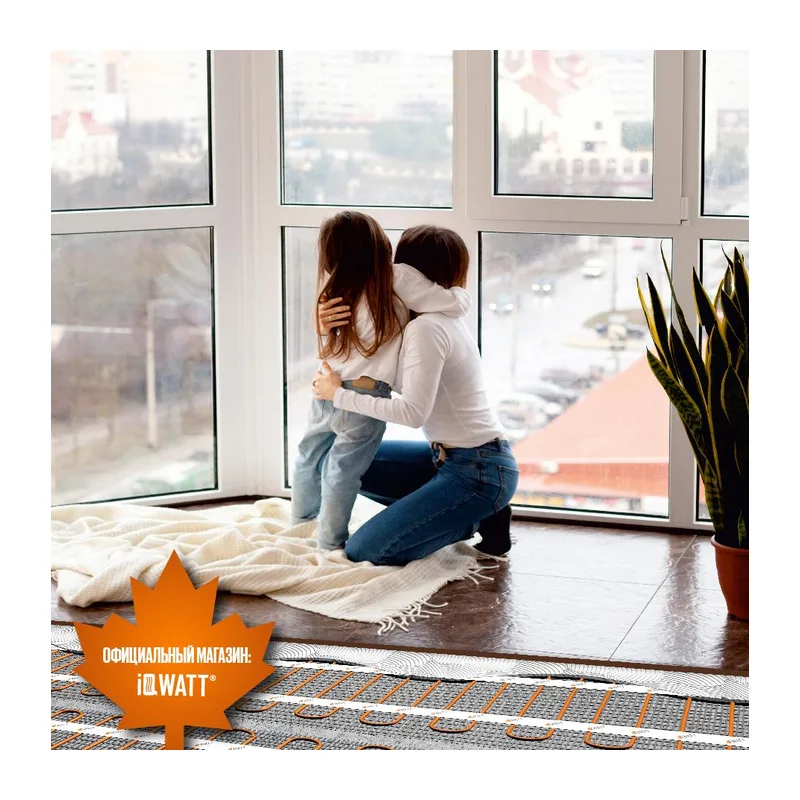 Тонкий самоклеящийся греющий мат IQ FLOOR MAT PRO 200 Вт/м.кв - 1,5 м² 2