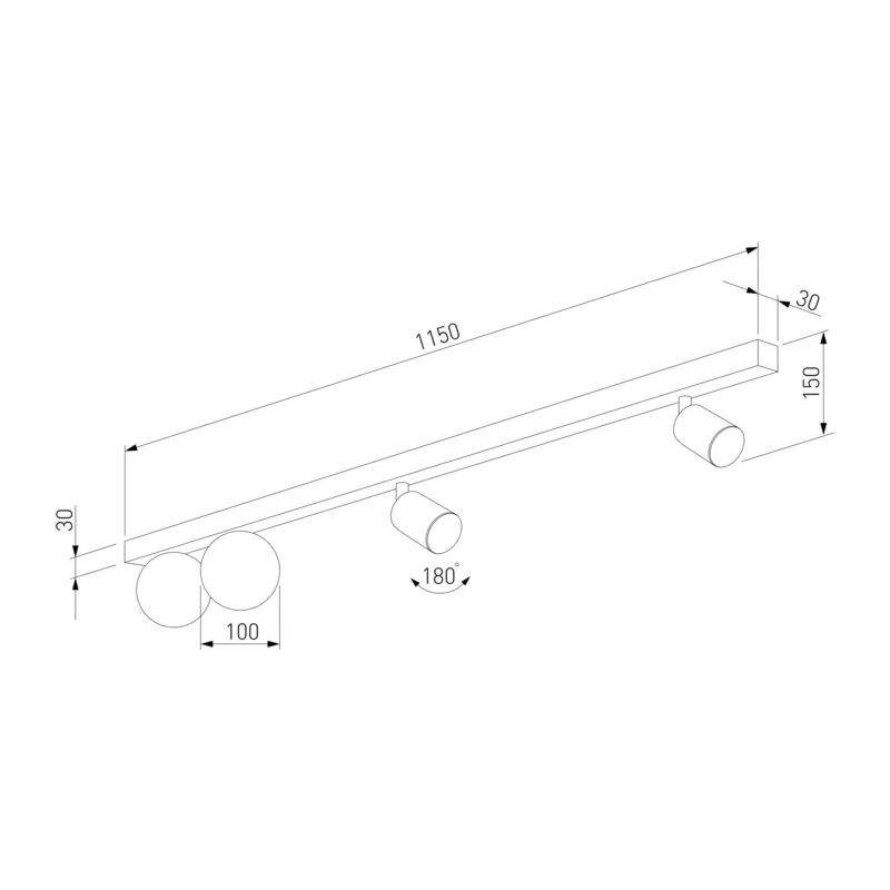 Настенный светильник со стеклянным плафоном 10002 Vox TK Lighting 3