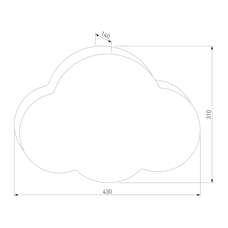Настенный светильник 10006 Cloud TK Lighting 4