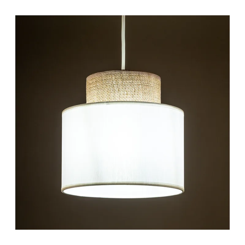 Подвесной светильник с тканевым рассеивателем 10078 Duo TK Lighting 4