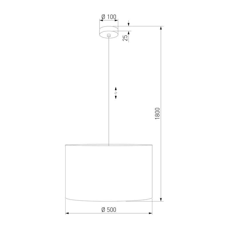Подвесной светильник с тканевым рассеивателем 10086 Glorii TK Lighting 8