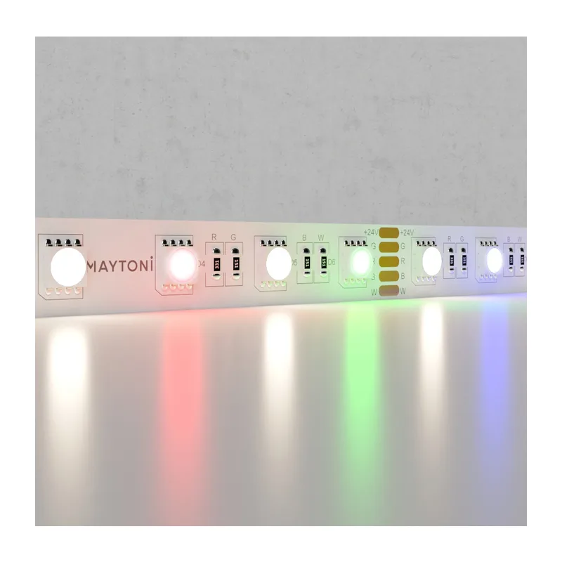 Светодиодная лента 24В 5050 19,2Вт/м Цветная (RGB) + 4000K 5м IP20 Maytoni 10180