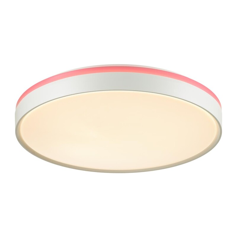 7708/DL COLOR SN 154 Светильник пластик/белый/розовый LED 48Вт 4000К D420 IP43 KEZO PINK 6