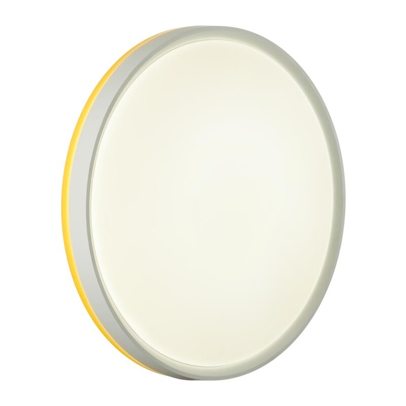7709/DL COLOR SN 154 Светильник пластик/белый/желтый LED 48Вт 4000К D420 IP43 KEZO YELLOW 3