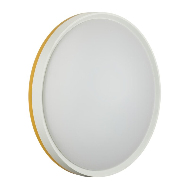 7709/DL COLOR SN 154 Светильник пластик/белый/желтый LED 48Вт 4000К D420 IP43 KEZO YELLOW