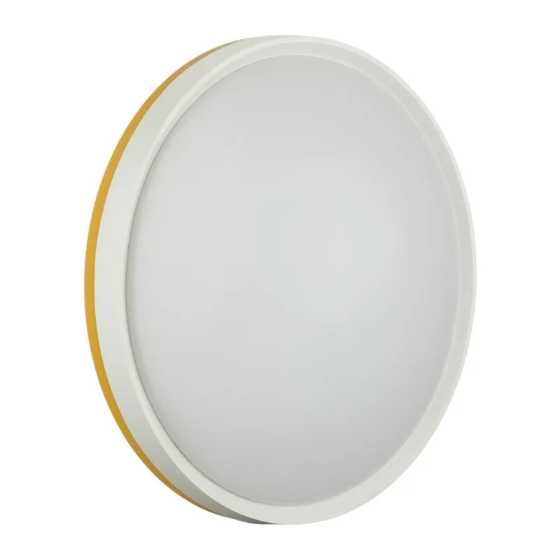 7709/DL COLOR SN 154 Светильник пластик/белый/желтый LED 48Вт 4000К D420 IP43 KEZO YELLOW