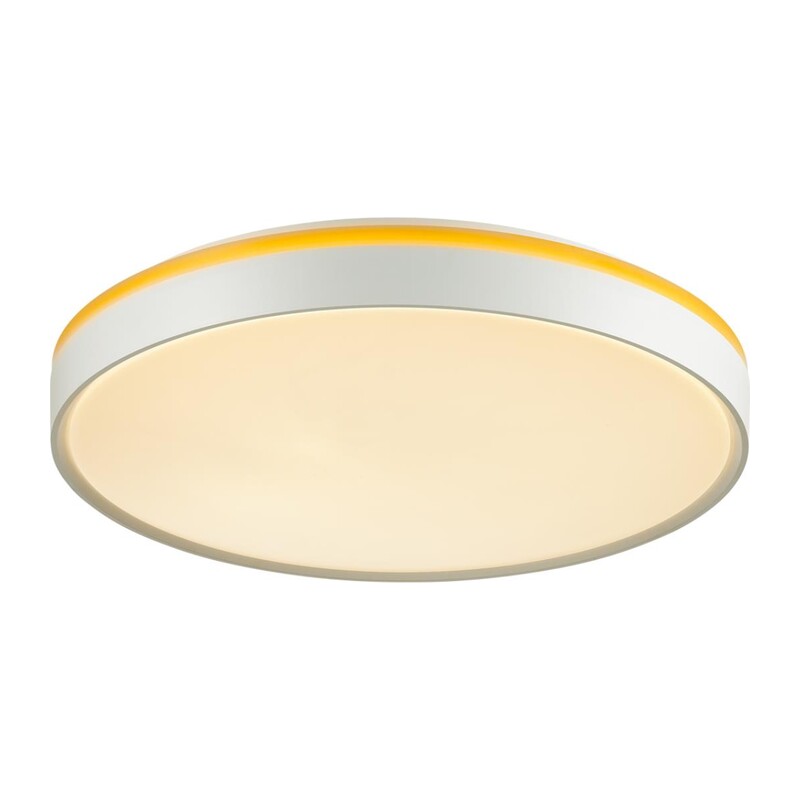 7709/EL COLOR SN 154 Светильник пластик/желтый LED 70Вт 3000-6000К D500 IP43 пульт ДУ KEZO YELLOW 7