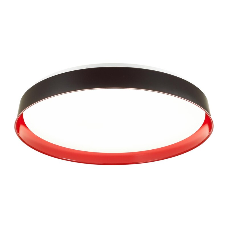 7710/EL COLOR SN 157 Светильник пластик/белый/красный LED 70Вт 3000-6000К D510 IP43 пульт ДУ TUNA RED 6