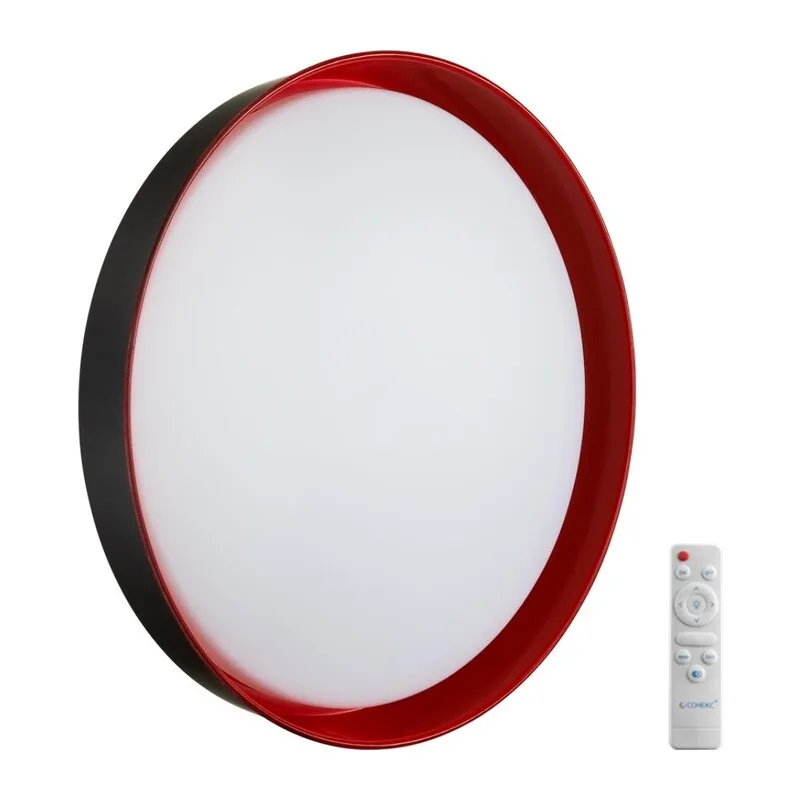 7710/EL COLOR SN 157 Светильник пластик/белый/красный LED 70Вт 3000-6000К D510 IP43 пульт ДУ TUNA RED
