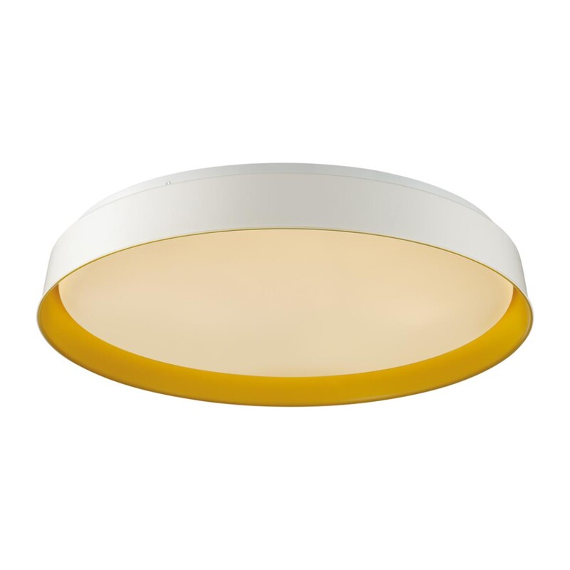 7711/DL COLOR SN 157 Светильник пластик/белый/желтый LED 48Вт 4000К D407 IP43 TUNA YELLOW 6