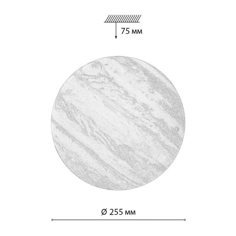 7724/AL PALE SN 122 Светильник пластик/мульти LED 18Вт 4000К D255 IP43 JUPITER 8