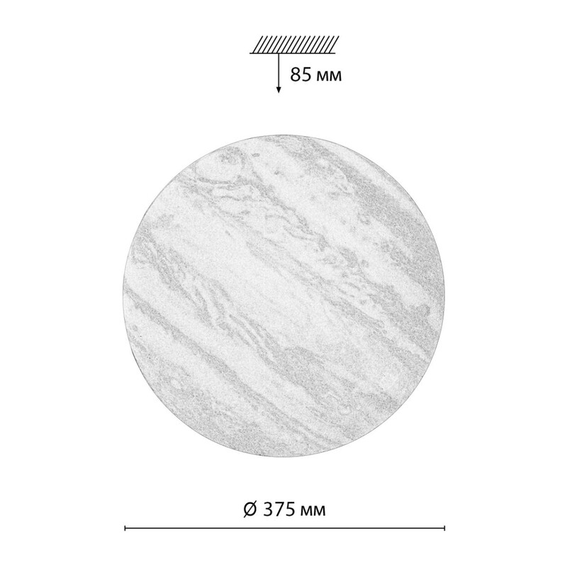 7724/DL PALE SN 122 Светильник пластик/мульти LED 48Вт 3000-6000К D375 IP43 пульт ДУ JUPITER 2