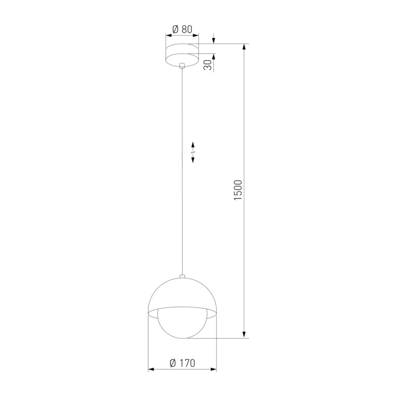 Подвесной светильник со стеклянным плафоном 10205 Bono TK Lighting 5
