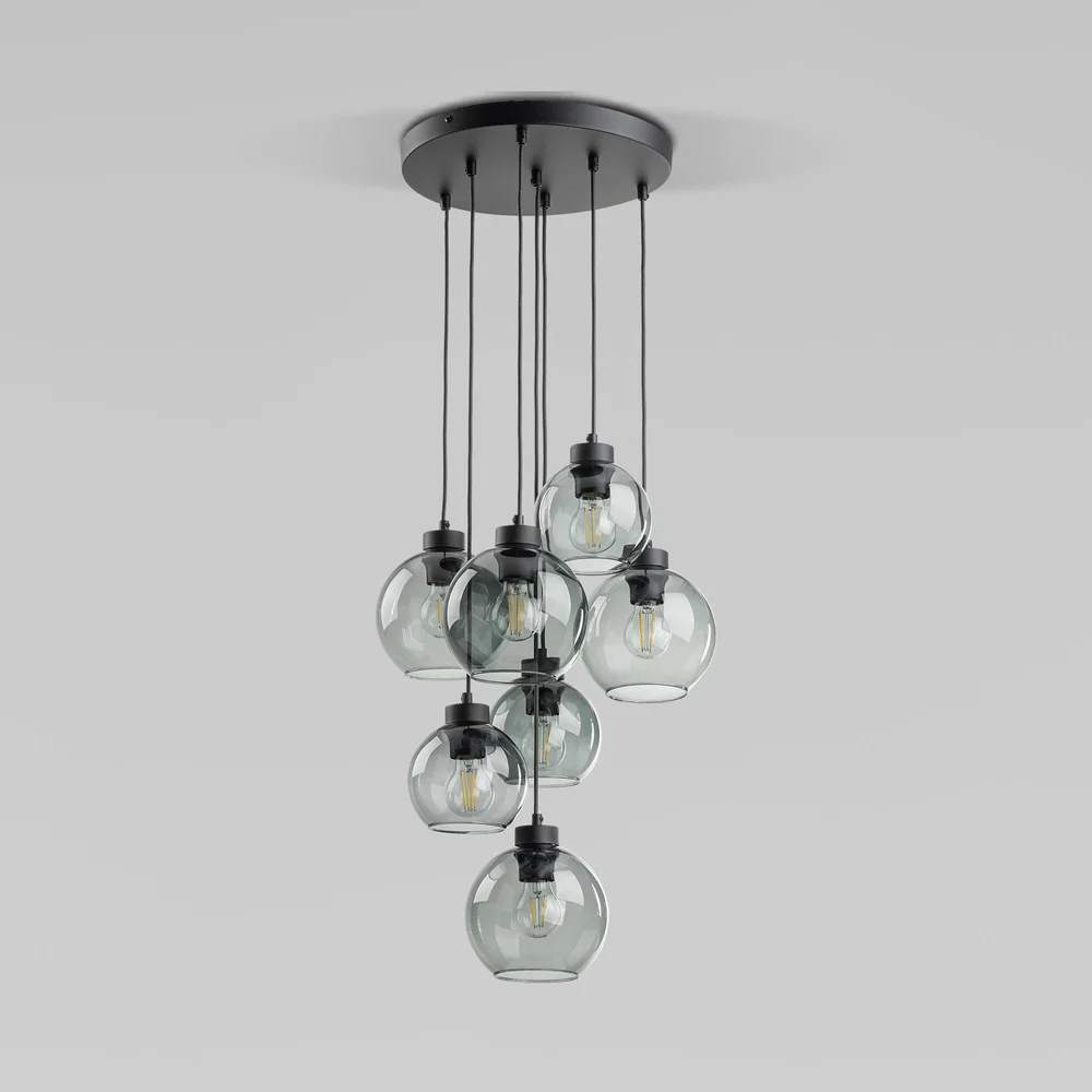 Подвесной светильник со стеклянными плафонами 10207 Cubus TK Lighting