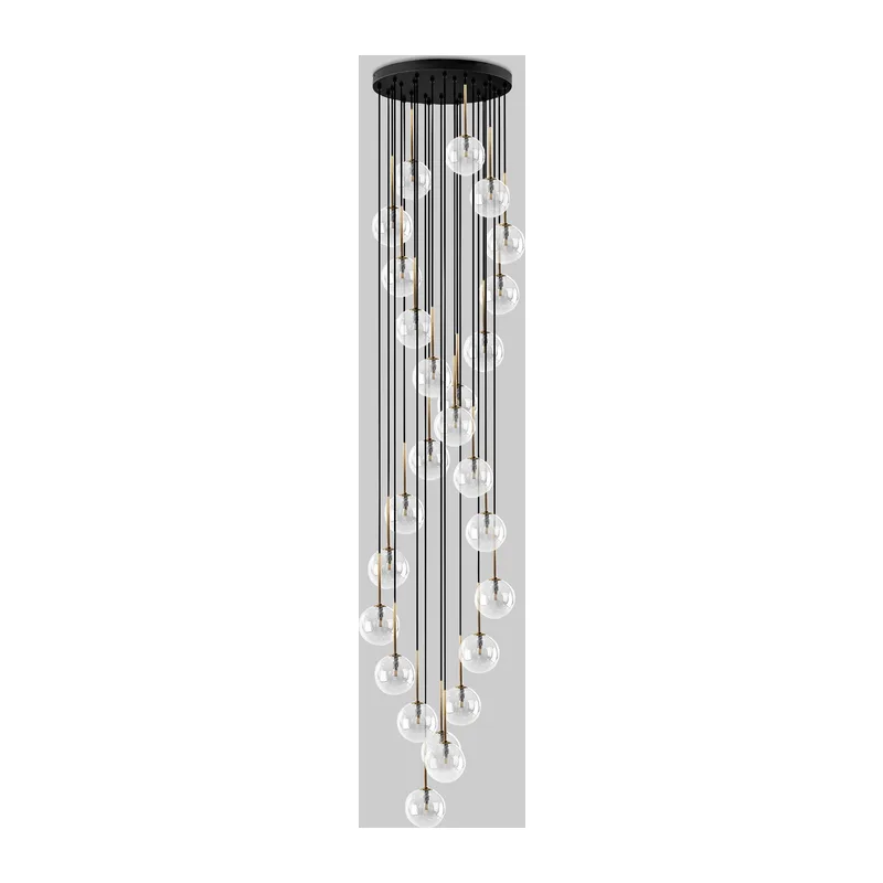 Подвесной светильник со стеклянными плафонами 10258 Aurora TK Lighting