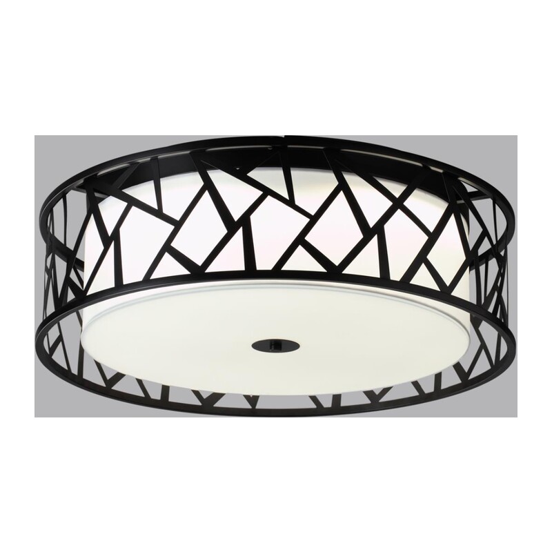 7700/60L AVRA LED SN 596 Светильник металл/ткань/стекло/белый/черный LED 60Вт 3000-6000K D600 IP20 пульт ДУ FABIANA 4