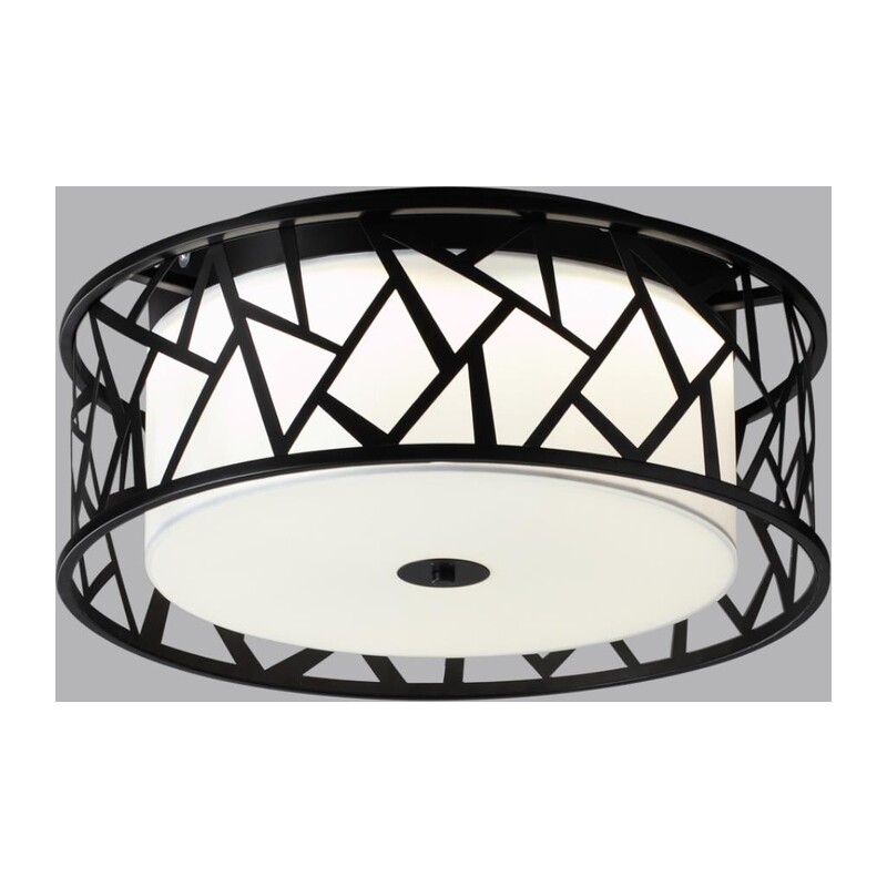 7700/40L AVRA LED SN 596 Светильник металл/ткань/стекло/белый/черный LED 40Вт 3000-6000K D500 IP20 пульт ДУ FABIANA 4