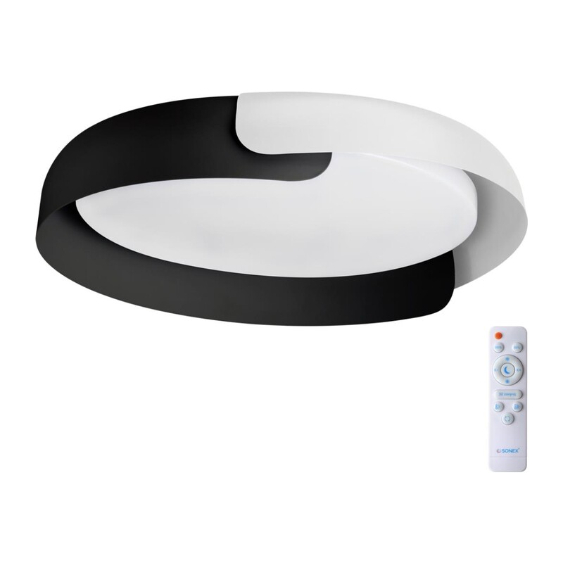 7706/60L AVRA LED SN 586 Светильник металл/пластик/белый/черный LED 60Вт 3000-6000K D580 IP20 пульт ДУ ANTARES