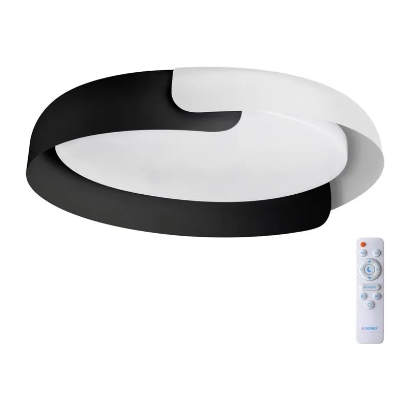 7706/60L AVRA LED SN 586 Светильник металл/пластик/белый/черный LED 60Вт 3000-6000K D580 IP20 пульт ДУ ANTARES