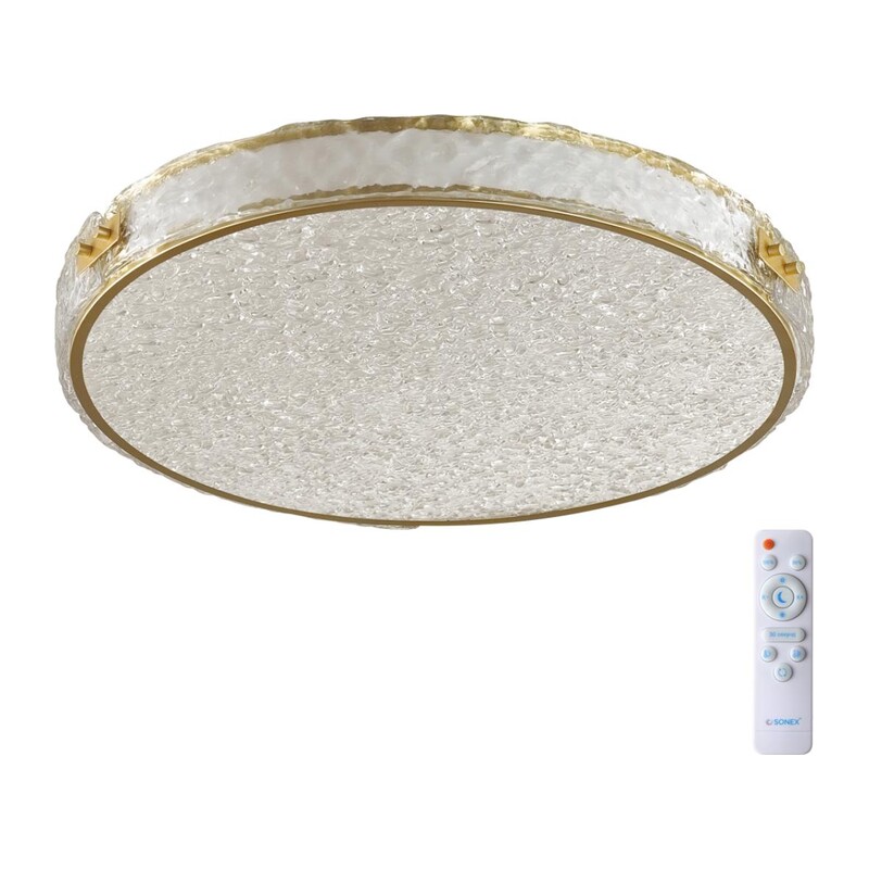 7722/65L PIKO LED SN 564 Светильник металл/пластик/стекло/белый/золотой LED 65Вт 3000-6000K D470 IP20 пульт ДУ FELICE