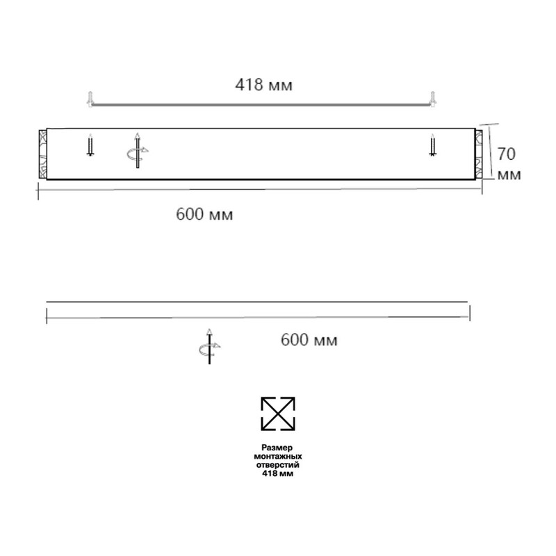 7722/100L PIKO LED SN 564 Светильник металл/пластик/стекло/белый/золотой LED 100Вт 3000-6000K D600 IP20 пульт ДУ FELICE 2