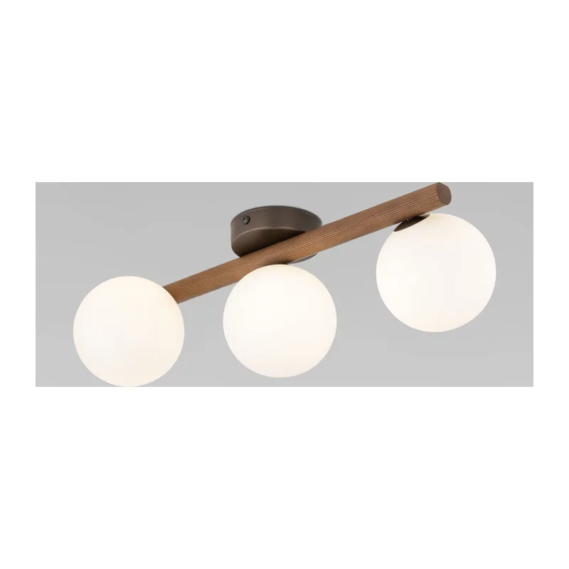 Потолочный светильник со стеклянными плафонами 10269 Estera Wood TK Lighting 2