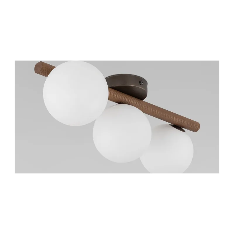 Потолочный светильник со стеклянными плафонами 10269 Estera Wood TK Lighting 3