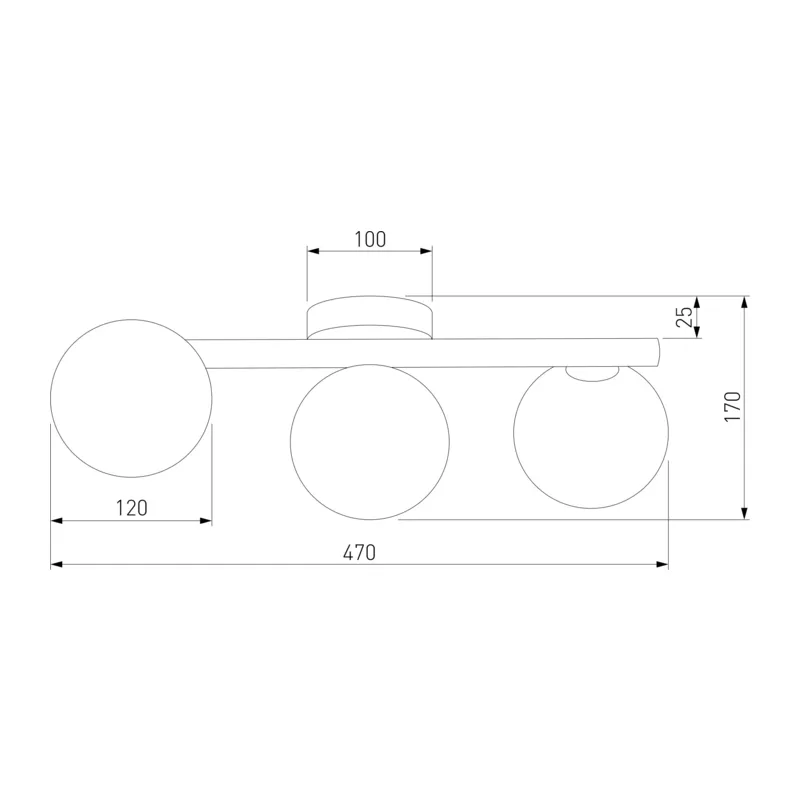Потолочный светильник со стеклянными плафонами 10269 Estera Wood TK Lighting 5