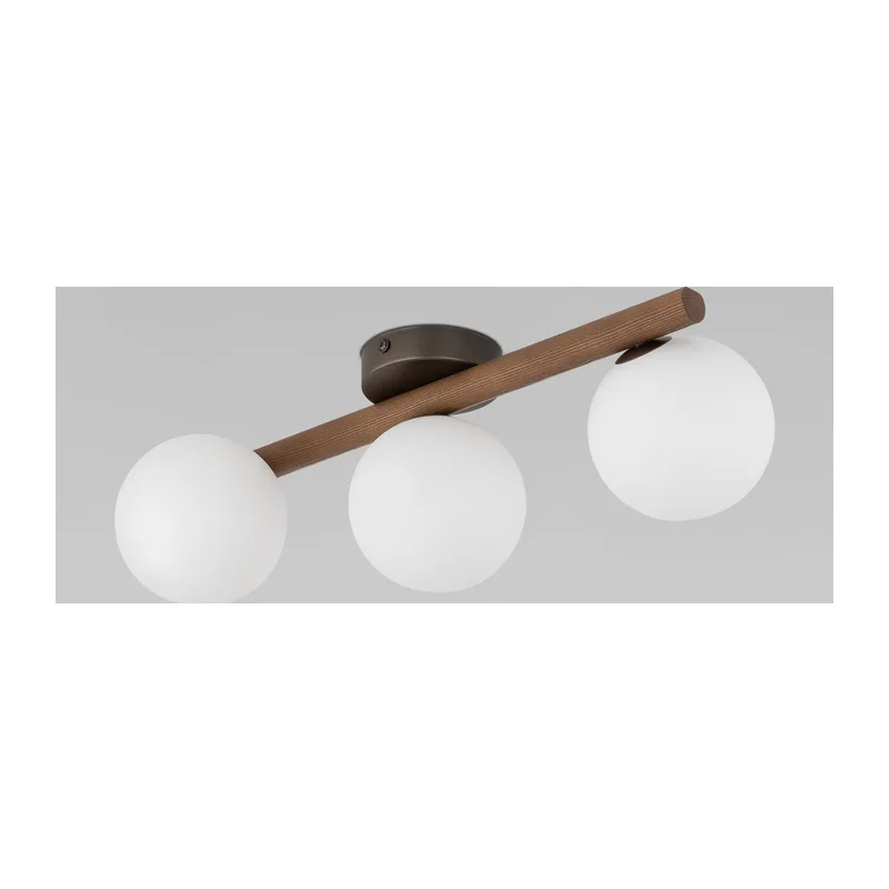 Потолочный светильник со стеклянными плафонами 10269 Estera Wood TK Lighting