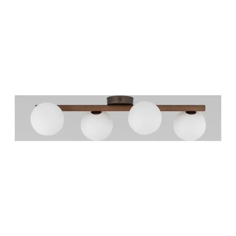 Потолочный светильник со стеклянными плафонами 10270 Estera Wood TK Lighting
