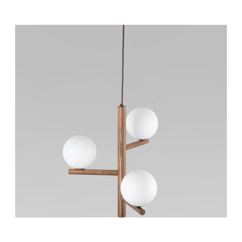 Подвесной светильник со стеклянными плафонами 10271 Estera Wood TK Lighting 2