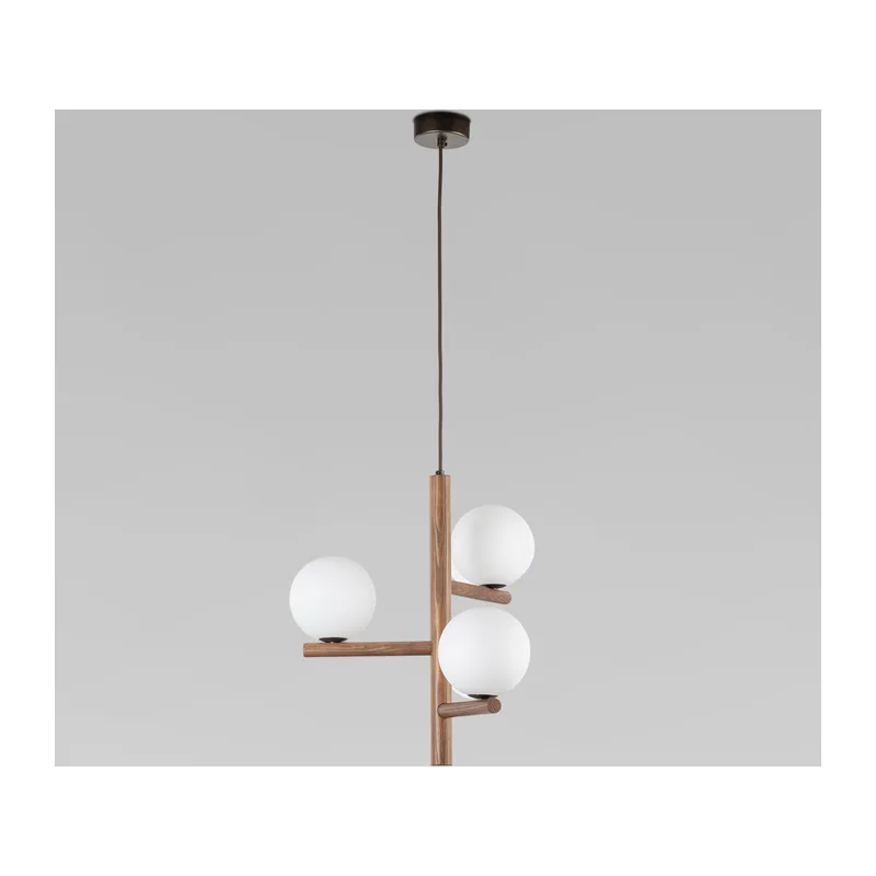 Подвесной светильник со стеклянными плафонами 10271 Estera Wood TK Lighting