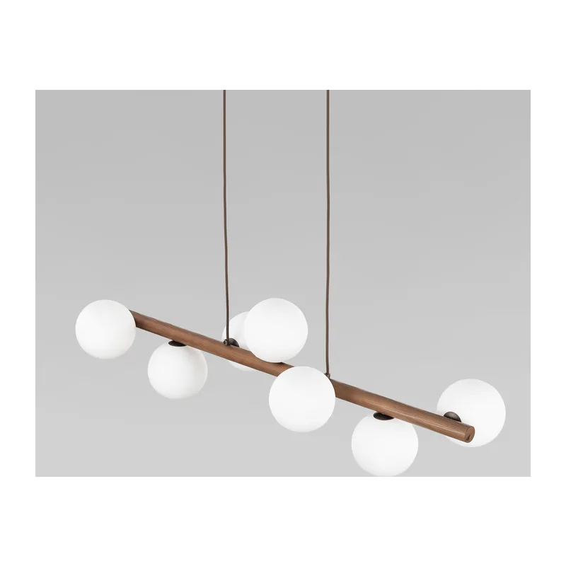 Подвесной светильник со стеклянными плафонами 10272 Estera Wood TK Lighting 2