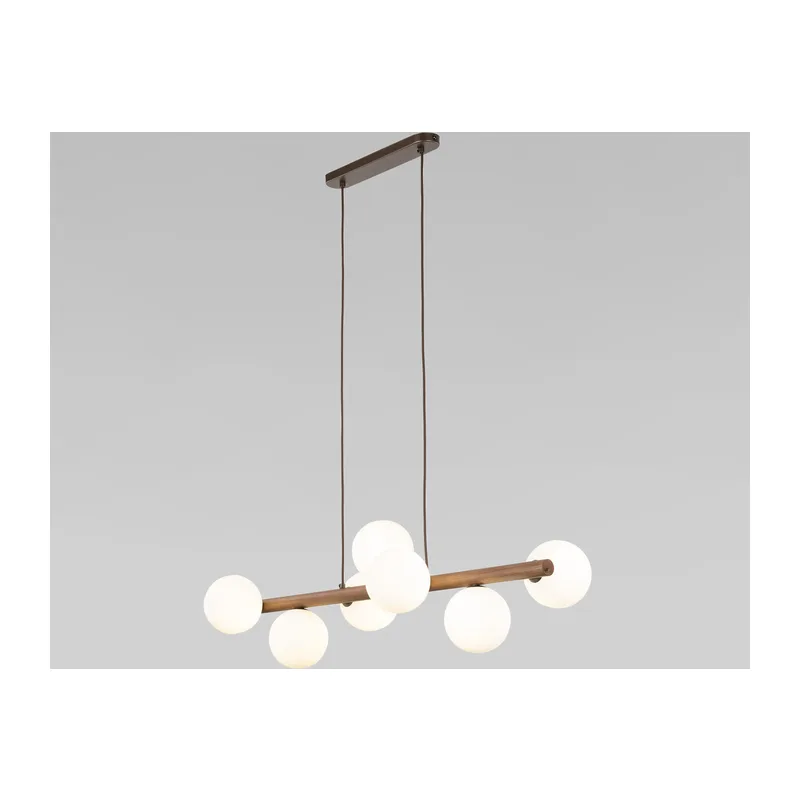 Подвесной светильник со стеклянными плафонами 10272 Estera Wood TK Lighting