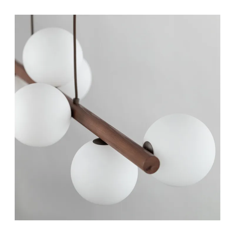 Подвесной светильник со стеклянными плафонами 10273 Estera Wood TK Lighting 2