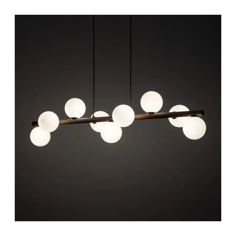 Подвесной светильник со стеклянными плафонами 10273 Estera Wood TK Lighting 5