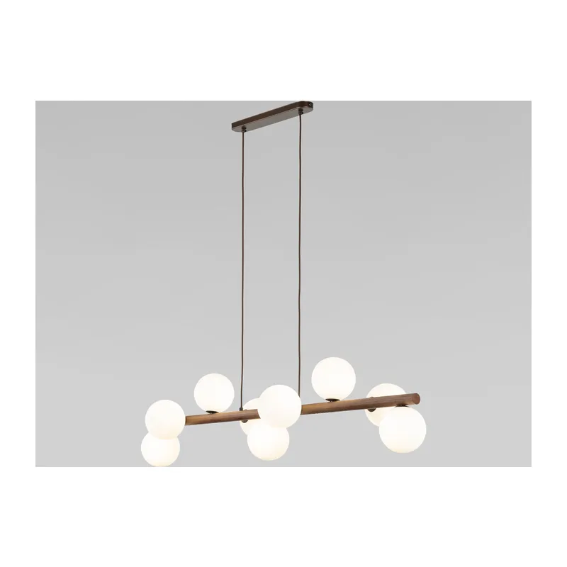 Подвесной светильник со стеклянными плафонами 10273 Estera Wood TK Lighting