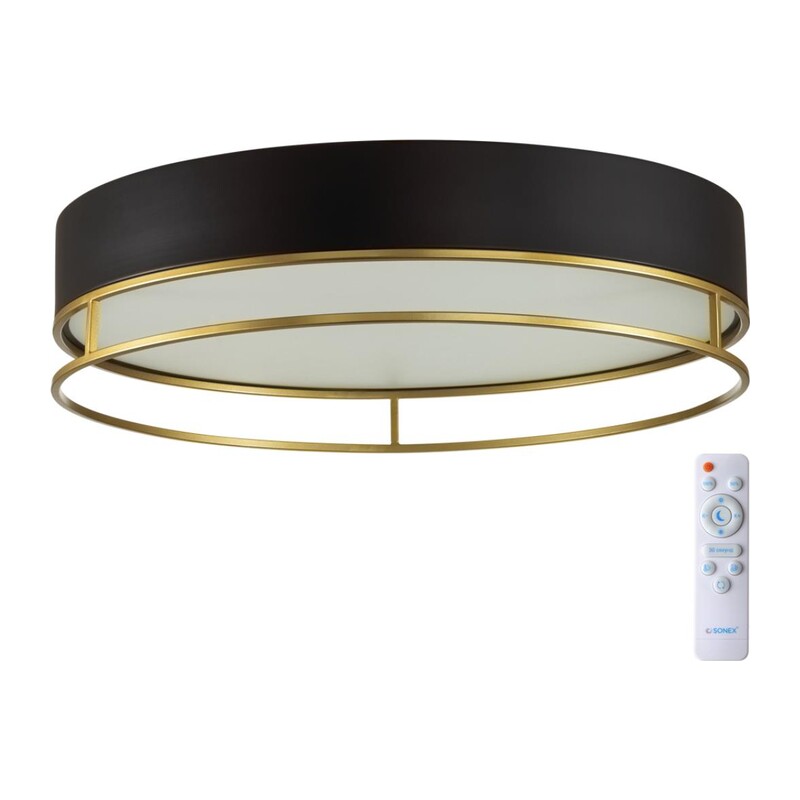 7723/65L AVRA LED SN 593 Светильник металл/пластик/белый/черный/золотой LED 65Вт 3000-6000K D450 IP20 пульт ДУ LOFTY