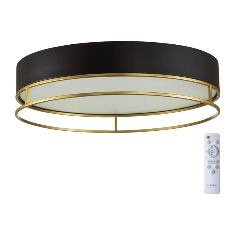 7723/65L AVRA LED SN 593 Светильник металл/пластик/белый/черный/золотой LED 65Вт 3000-6000K D450 IP20 пульт ДУ LOFTY
