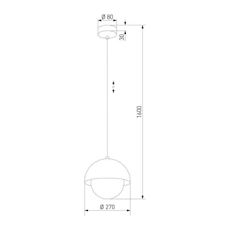 Подвесной светильник со стеклянным плафоном 10274 Bono TK Lighting 4