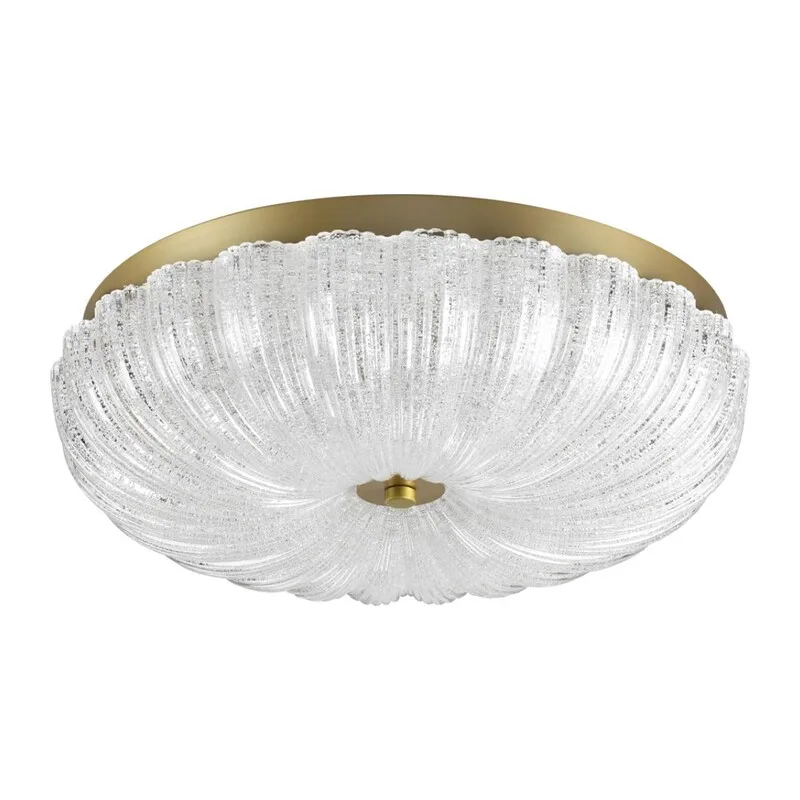 7719/48L PIKO LED SN 567 Светильник металл/стекло/прозрачный/золотой LED 48Вт 3000-6500K D400 IP20 пульт ДУ TESORO 3