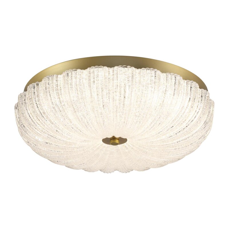 7719/48L PIKO LED SN 567 Светильник металл/стекло/прозрачный/золотой LED 48Вт 3000-6500K D400 IP20 пульт ДУ TESORO 6