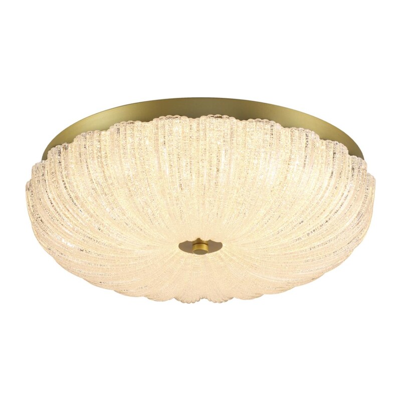 7719/48L PIKO LED SN 567 Светильник металл/стекло/прозрачный/золотой LED 48Вт 3000-6500K D400 IP20 пульт ДУ TESORO 8