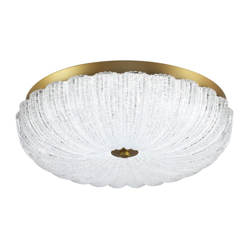 7719/48L PIKO LED SN 567 Светильник металл/стекло/прозрачный/золотой LED 48Вт 3000-6500K D400 IP20 пульт ДУ TESORO 9