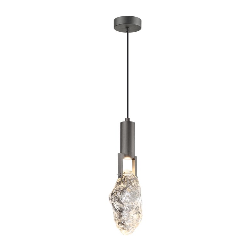 6695/5L MIDCENT ODL24 239 Подвесной светильник брашир. черный/металл/стекло IP20 LED 5W 200Лм 3000K LIA