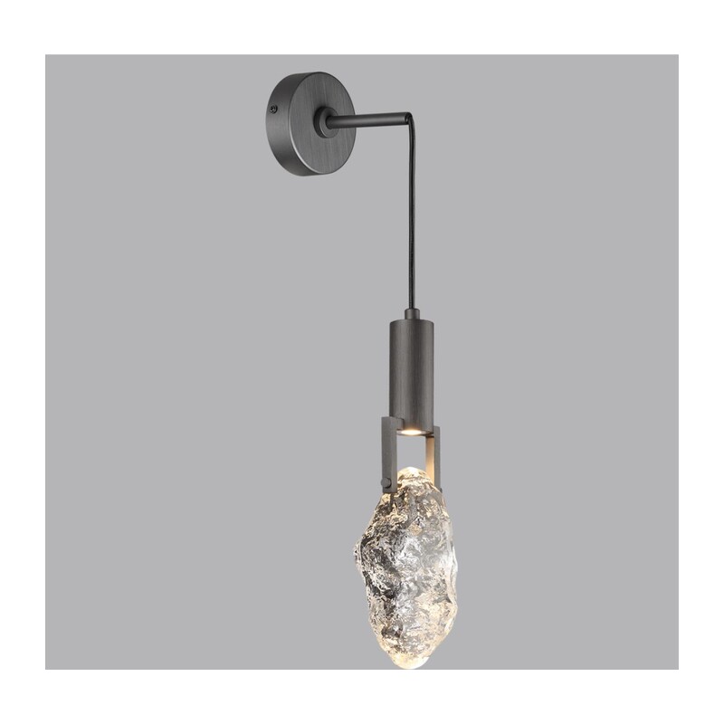6695/5WL MIDCENT ODL24 239 Настенный светильник брашир. черный/металл/стекло IP20 LED 5W 200Лм 3000K LIA 4