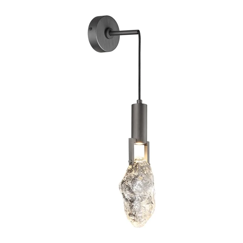 6695/5WL MIDCENT ODL24 239 Настенный светильник брашир. черный/металл/стекло IP20 LED 5W 200Лм 3000K LIA