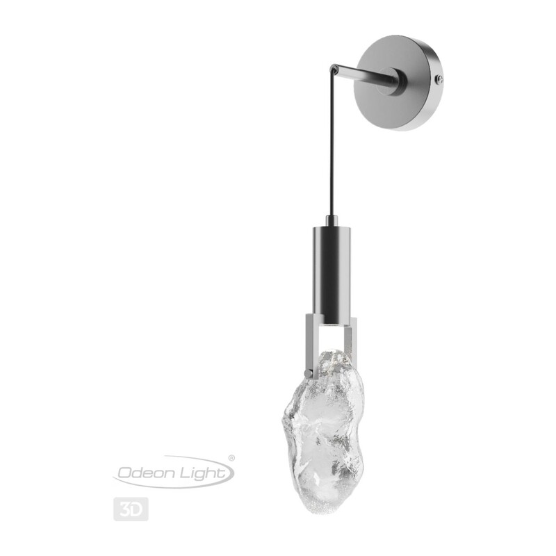 6696/5WL MIDCENT ODL24 239 Настенный светильник матовый никель/металл/стекло IP20 LED 5W 200Лм 3000K LIA 2